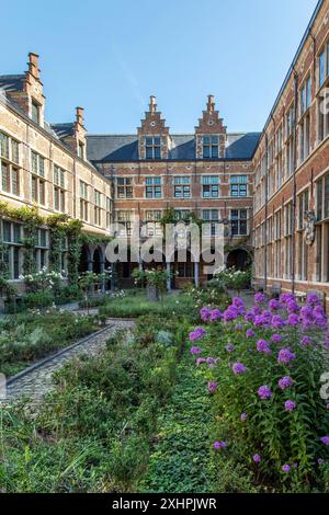 Belgien, Flandre, Antwerpen, Museum Plantin-Moretus, Museum an der ersten industriellen Druckerei der Welt, die zum UNESCO-Weltkulturerbe gehört, Gericht Stockfoto