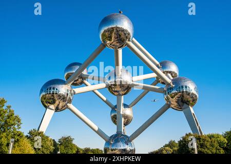 Belgien, Brüssel Nord, das Atomium, errichtet für die Weltausstellung 1958 von Waterkeyn Stockfoto