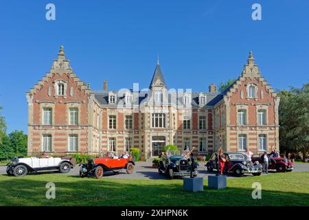 Frankreich, Pas-de-Calais, Tilques, ehemaliges Herrenhaus aus dem 17.. Jahrhundert, das in ein 4-Sterne-Schlosshotel umgewandelt wurde Stockfoto