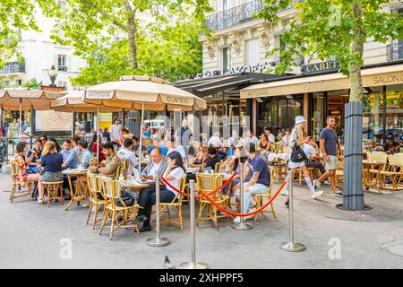 Frankreich, Paris, Place du Trocadero, Café-Terrasse Stockfoto