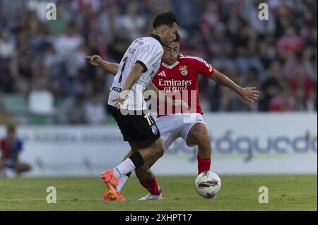 Águeda, 12/2024: Benfica trifft auf Farense im Estádio Municipal de Águeda in einem Freundschaftsspiel. (Pedro Correia/Global Imagens) Credit: Atlantico Press/Alamy Live News Stockfoto