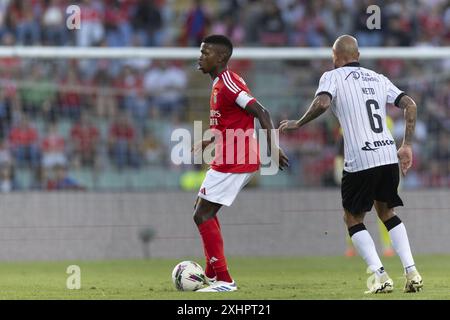 Águeda, 12/2024: Benfica trifft auf Farense im Estádio Municipal de Águeda in einem Freundschaftsspiel. Florentino (Pedro Correia/Global Imagens) Credit: Atlantico Press/Alamy Live News Stockfoto