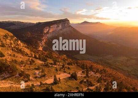 Frankreich, Savoie, Naturpark Chartreuse, Entremont le Vieux, Mont Granier, Balme à Colon Stockfoto