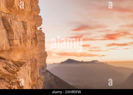 Frankreich, Savoie, Naturpark Chartreuse, Entremont le Vieux, Mont Granier, Balme à Colon Stockfoto