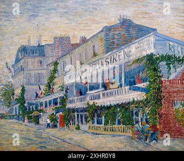 Frankreich, Paris, Museum Orsay, das Restaurant der Meerjungfrau in Asnières (1887) von Vincent Van Gogh Stockfoto