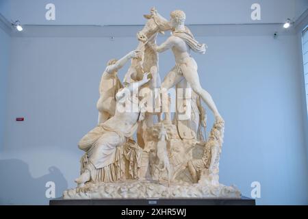 Farnese Bullskulptur. Archäologisches Museum Neapel. Neapel, Italien. Stockfoto