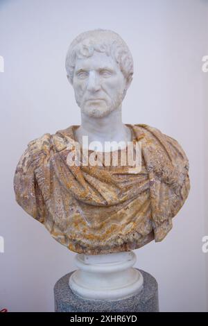 Die sogenannte Lucius Junius Brutus-Büste. Archäologisches Museum Neapel. Neapel, Kampanien, Italien. Stockfoto