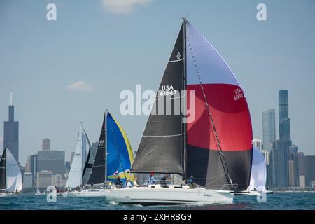Chicago, Illinois, USA, 6. Mai 2000. VOLANT im Besitz von CHRISTOPHER KOCH & KAREN KOCH in Sektion 9 beginnt seine 333 km lange Reise von Chicago nach Mackinac Island, Michigan am 13. Juli 2024. (Kreditbild: © Karen I. Hirsch/ZUMA Press Wire) NUR REDAKTIONELLE VERWENDUNG! Nicht für kommerzielle ZWECKE! Stockfoto