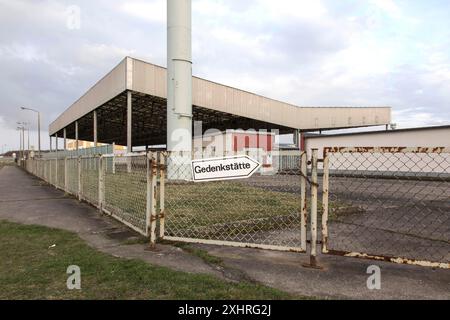 Gedenkstätte der deutschen Teilung, ehemalige Grenzbefestigung, Marienborn, 24/03/2014 Stockfoto