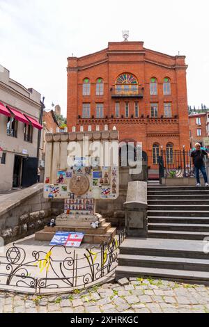 Tiflis, Georgien – 21. JUNI 2024: Die große Synagoge von Tiflis ist eine orthodoxe jüdische Gemeinde und Synagoge in der Leselidse-Straße in Tiflis, Geor Stockfoto