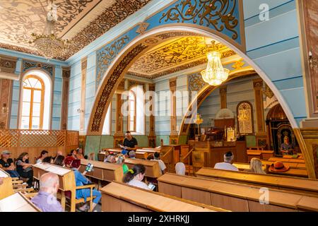 Tiflis, Georgien – 21. JUNI 2024: Die große Synagoge von Tiflis ist eine orthodoxe jüdische Gemeinde und Synagoge in der Leselidse-Straße in Tiflis, Geor Stockfoto