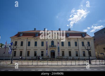 Berlin, Deutschland. Juli 2024. Außenansicht des Jüdischen Museums im Stadtteil Kreuzberg. Quelle: Monika Skolimowska/dpa/Alamy Live News Stockfoto