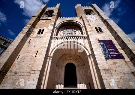 Kathedrale von Lissabon, SE Patriarcal de Lisboa oder Igreja de Santa Maria Maior, Altstadt, Lissabon, Portugal Stockfoto
