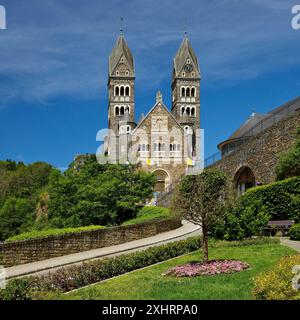 Römisch-katholische Pfarrkirche in Clerf oder Französisch Clervaux oder luxemburgisch Cliaerref oder Klierf, Herzogtum Luxemburg Stockfoto