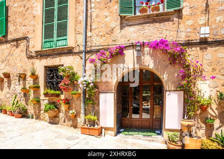 Altstadt von Valldemossa, Mallorca Spanien Stockfoto