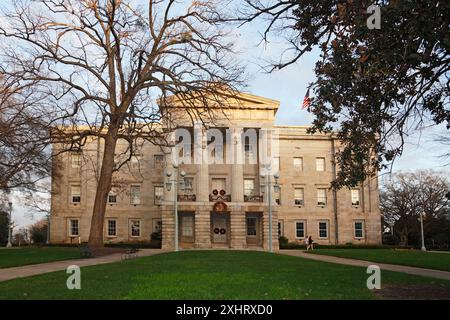 North Carolina State Capitol, Raleigh, NC, Dämmerung Stockfoto