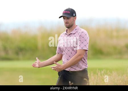 Troon, South Ayrshire, Schottland. 15. Juli 2024; Royal Troon Golf Club, Troon, South Ayrshire, Schottland; The Open Championship Practice Day; Wyndham Clark Credit: Action Plus Sports Images/Alamy Live News Stockfoto