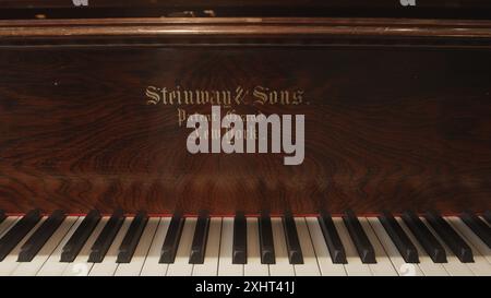Steinway and Sons Grand Piano Logo um 1835 Stockfoto