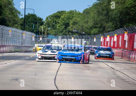 Chicago, Il, USA. Juli 2024. Kyle Larson, Fahrer der NASCAR Xfinity Series, begibt sich für den Loop 110 in Chicago, IL, USA. (Kreditbild: © Walter G. Arce Sr./ASP via ZUMA Press Wire) NUR REDAKTIONELLE VERWENDUNG! Nicht für kommerzielle ZWECKE! Stockfoto