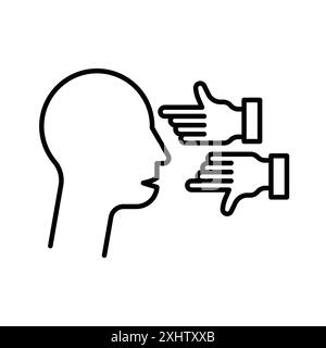 Critical Icon Linear-Logo-Set-Kollektion in Schwarz-weiß für Web Stock Vektor