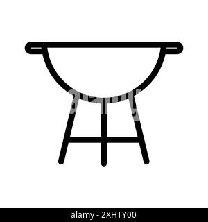 Set aus Brazier Icon-Logo in Schwarz-weiß für Web-Zwecke Stock Vektor