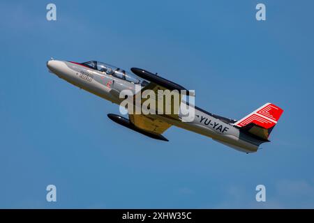 G-2 Galeb (Möwe) auf der CIAV Air Show 2024 in Varazdin, Kroatien Stockfoto