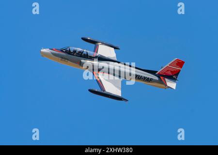 G-2 Galeb (Möwe) auf der CIAV Air Show 2024 in Varazdin, Kroatien Stockfoto