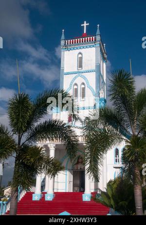 Dorfkirche auf der Insel Upolu, Samoa Stockfoto