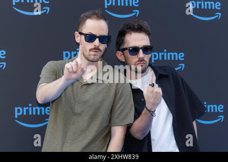 News - Photocall PRIME VIDEO PRÄSENTIERT ITALIA 2024 Luca Sciarrillo und Alessio Colucci alias UFO Zero 2 während des Photocall von PRIME VIDEO PRÄSENTIERT ITALIA 2024, 15. juli 2024 in der Villa Miani, Rom, Italien Copyright: XcxEmanuelaxVertolli/SportReporterx/xLiveMediax LPN 1442768 Stockfoto