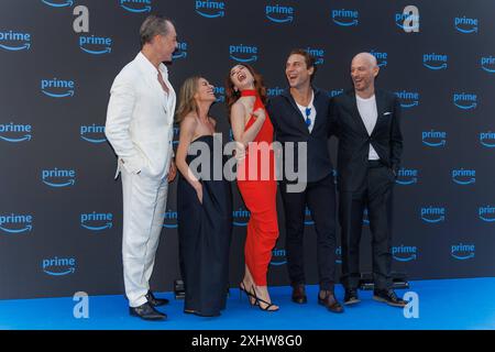 News - Photocall PRIME VIDEO PRÄSENTIERT ITALIA 2024 Filippo Nigro, Lorenzo Cervasio, Matilda de Angelis, Gina Gardini und Maurizio Lombardi während des Photocall von PRIME VIDEO PRÄSENTIERT ITALIA 2024, 15. juli 2024 in der Villa Miani, Rom, Italien Copyright: XcxEmanuelaxVertolli/SportReporterx/xLiveMediax LPN 1442874 Stockfoto