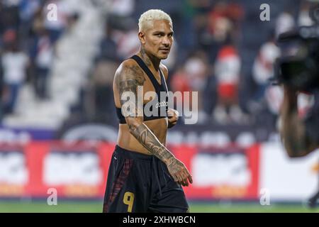 LIMA, PERU - 22. MÄRZ: Paolo Guerrero von Peru während des Spiels Peru gegen Nicaragua im Estadio Alejandro Villanueva. (Foto: Martín Fonseca) Stockfoto