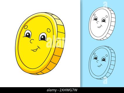 Satz von Vektorabbildungen isoliert auf weißem und farbigem Hintergrund. St. Patrick's Day. Konstruktionselement. Schwarzer Strich. Zeichentrickstil. Stock Vektor