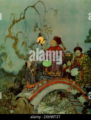 DULAC Edmund (1882-1953) - Geschichten von Hans Andersen, mit Illustrationen von Edmund Dulac, 1911,00001 - Vintage-Druck im Jugendstil Stockfoto