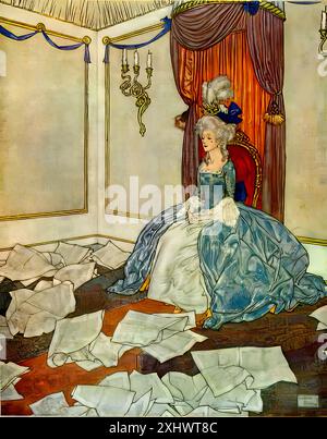 DULAC Edmund (1882-1953) - die Schneekönigin in Geschichten von Hans Christian Andersen, 1911. - Art Nouveau-Vintage-Druck Stockfoto