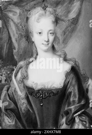 Møller, Andreas 1684 – 1752 Miniatur Ærkehertuginde Maria Theresia Stockfoto