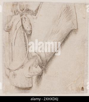 Zeichnung von Hans Holbein dem Älteren (1460–1524) mit zwei Köchern, die für den St. Sebastian Altarar entworfen wurden, mit Schwerpunkt auf Objektstudien, Proportionen und Renaissanceelementen. Stockfoto