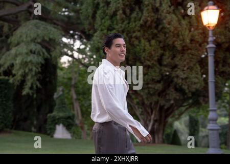 Rom, Italien. Juli 2024. Cristiano Caccamo nimmt am 15. Juli 2024 als Prime Video Presents Italia 2024 in der Villa Miani in Rom Teil. (Foto: Luca Carlino/NurPhoto) Credit: NurPhoto SRL/Alamy Live News Stockfoto