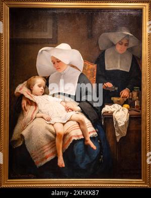 Henriette Browne, die Schwestern der Barmherzigkeit, 1859, Öl auf Leinwand, Hamburger Kunsthalle, Hamburgo Stockfoto