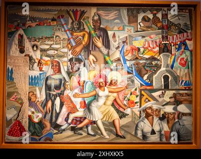 Maruja Mallo, die Messe ( La Verbena), 1927, Öl auf Leinwand, museo nacional Centro de arte Reina Sofia, Madrid Stockfoto