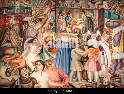 Maruja Mallo, die Messe ( La Verbena), 1928, Öl auf Leinwand, Pompidou Zentrum, Paris Stockfoto