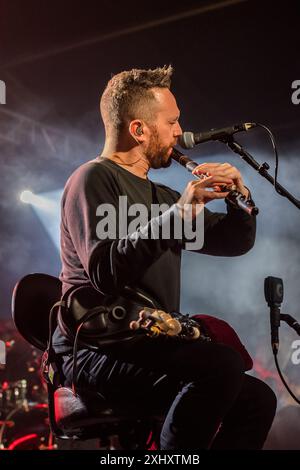 Manran, die mit dem schottischen Preis ausgezeichnete Gruppe, trat live auf der Bühne beim 2024 Gate to Southwell Music Festival in England auf. Stockfoto