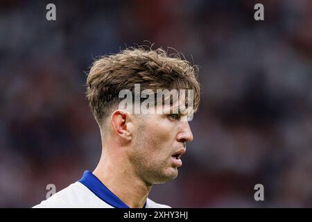 Berlin, Deutschland. Juli 2024. John Stones (England) wurde beim Endspiel der UEFA Euro 2024 zwischen den spanischen und englischen Nationalmannschaften im Olympiastadion gesehen. Endergebnis; Spanien 2:1 England Credit: SOPA Images Limited/Alamy Live News Stockfoto