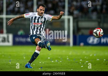 LIMA, PERU - 28. JANUAR: Sebastián Rodríguez von Alianza Lima während des Liga-1-Spiels Alianza Lima gegen Cesar Vallejo im Estadio Nacional. (Foto: Martín Fo Stockfoto