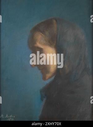 ANE Hedvig Brøndum, Mutter Ancher der Künstlerin, Anna 1859 - 1935 Pastel Skagensmalerne - i nyt Lys, Ubekendt, Abb. S. 45, C 38830, 2008. Anna Anchers pasteller, Elisabeth Fabritius, omt. S. 46, Abb. S. 47, C 42801, 2008. Maleren Anna Ancher: Et kunstnerliv i lys, Lise Strandberg, afb. S. 119, omt. S. 117 vom 2014. Anna Anchers Rum, Lilian Munk Rösing, Afb. S. 20, 2018. Die Internationale Landschaft. Malerei im Freien im 19. Jahrhundert, Jasmijn Weener, Abb. 91, 2024 Ane Hedvig Brøndum, die Mutter des Künstlers Stockfoto