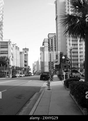 Luxuriöse Strandhotels am Grand Strand, Myrtle Beach, South Carolina. USA Stockfoto