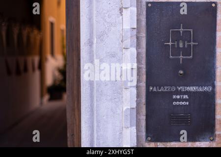 palazzo veneziano Hotel Venedig Italien Eingang Stockfoto