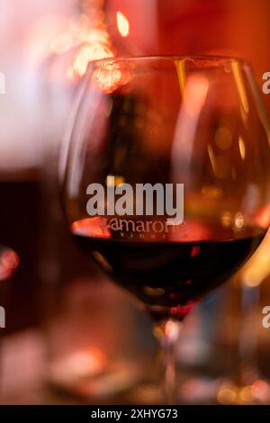 Amarone traditionelle Weinbar Venedig, Italien Stockfoto