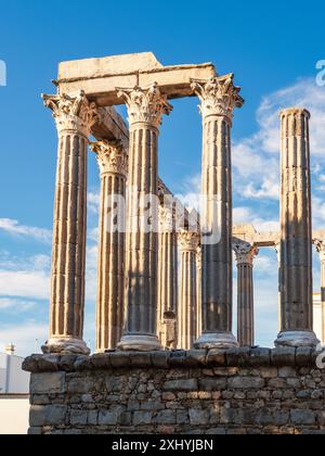 Römische Tempel von Evora, Portugal Stockfoto
