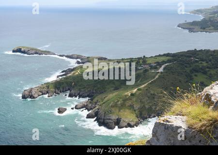 Panoramablick auf die Bucht von Sonabia Stockfoto