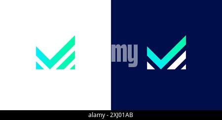 Vektor-Logo mit Buchstabe M Stock Vektor